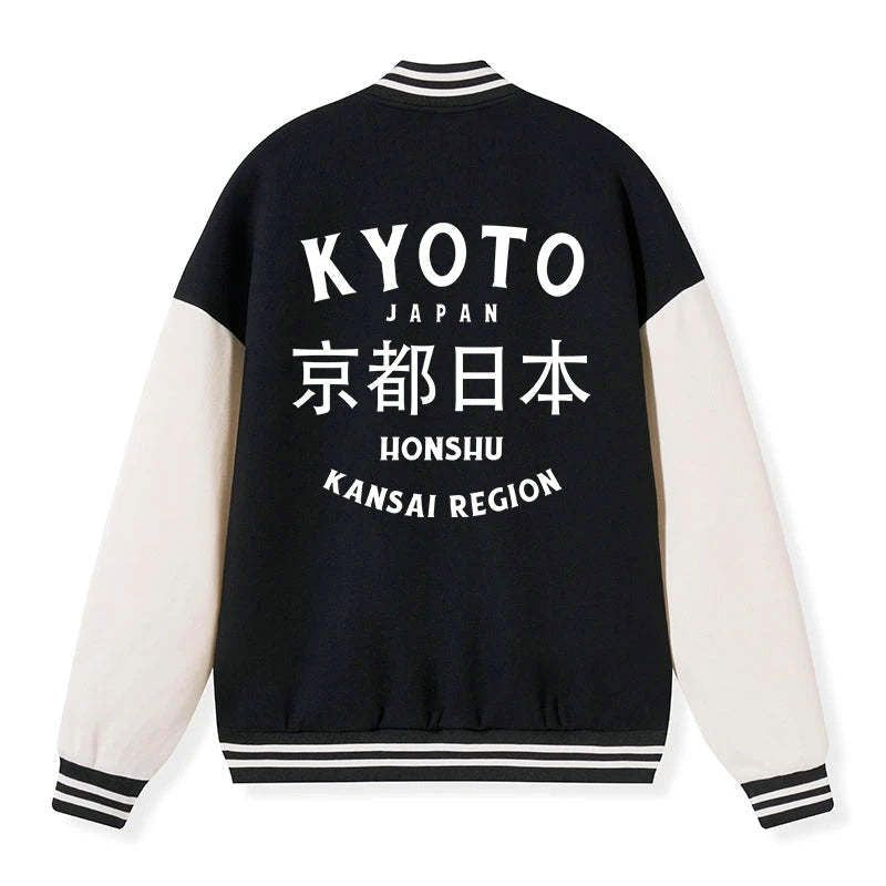 Japanese Embroidery Varsity Jacket Unisex Style