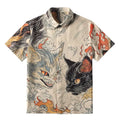 Japanese unisex button up shirt for summer