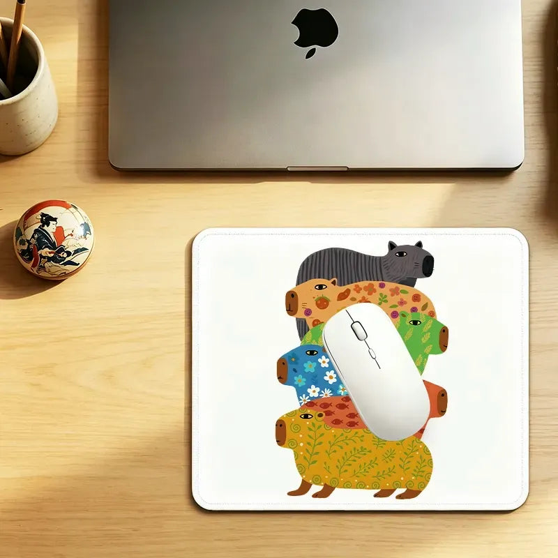 Japanese Vintage Capybara Mouse Pad
