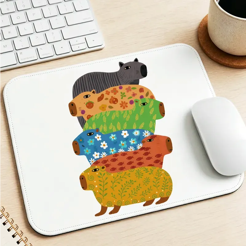 Japanese Vintage Capybara Mouse Pad