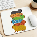 Japanese Vintage Capybara Mouse Pad