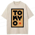 japanese vintage washed t-shirt for men