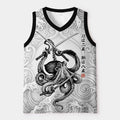 Kyoto-Lion Samurai Octopus Warrior Mesh Tank Top