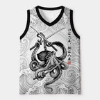 Kyoto-Lion Samurai Octopus Warrior Mesh Tank Top