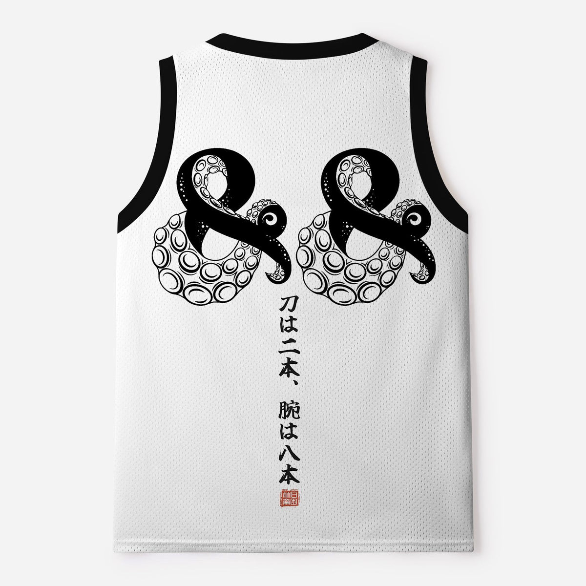 Kyoto-Lion Samurai Octopus Warrior Mesh Tank Top