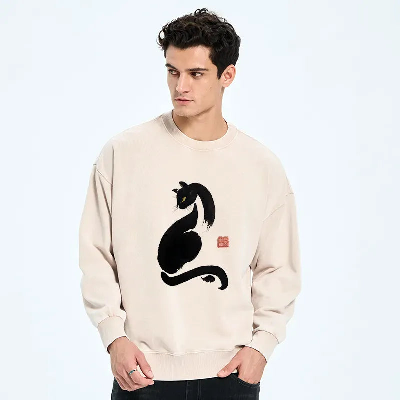 Vintage Kyoto wash sweatshirt unisex fit