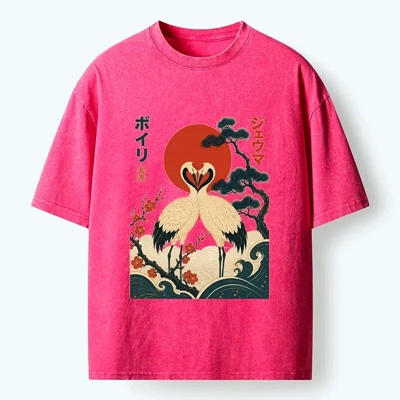 vintage ukiyo-e t-shirt for daily wear