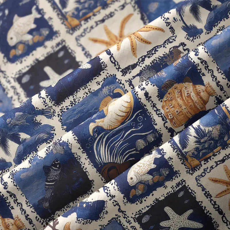 Ukiyo-e style button-up shirt on sale