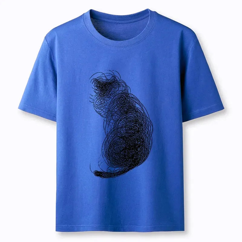 Japanese Cat T-Shirt for Daily Wear