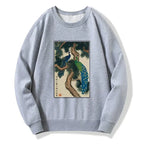 trendy japanese peacock sweatshirt for daily wear