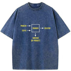 Japanese Washed T-Shirt for Streetwear