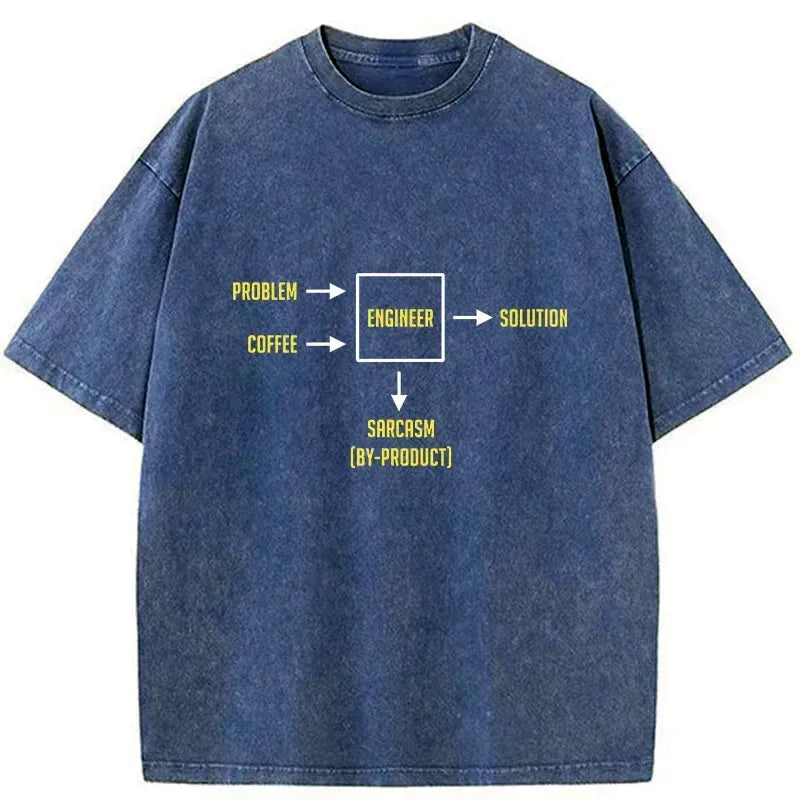 Japanese Washed T-Shirt for Streetwear