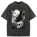 Japanese Ukiyoe Crow Washed T-Shirt