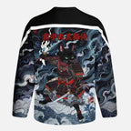Kyoto-Lion Shadow Samurai Cat Long-Sleeve Hockey Jersey