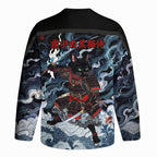 Kyoto-Lion Shadow Samurai Cat Long-Sleeve Hockey Jersey