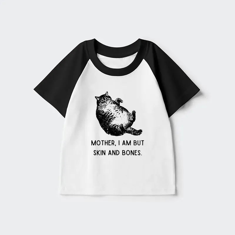 Kyoto-Lion Overweight Cat And Its Doting Owner Kids Raglan T-shirt