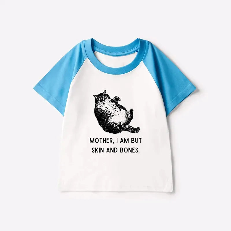 Japanese Vintage Cat T-Shirt for Kids