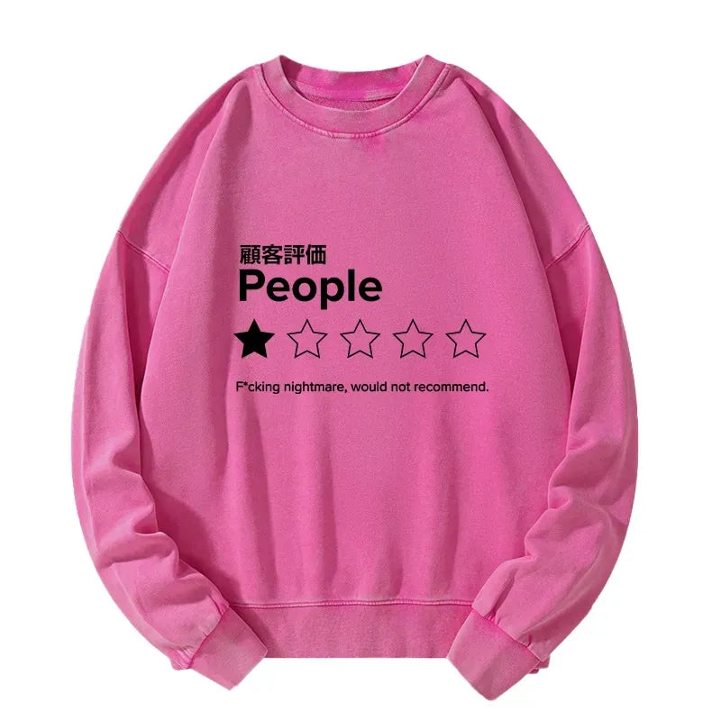 Kyoto-Lion Evaluation People Washed Sweatshirt