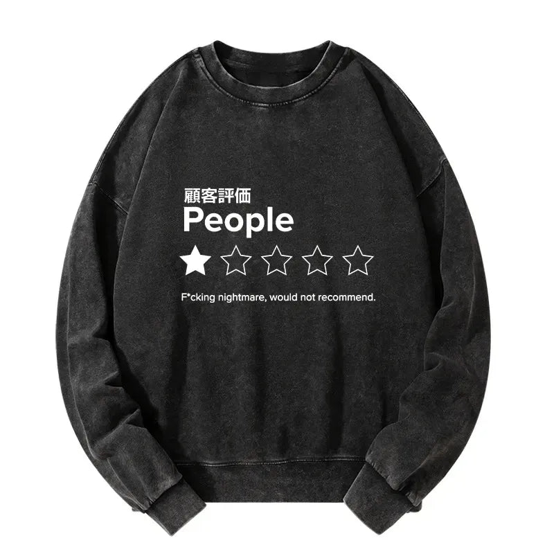 Kyoto-Lion Evaluation People Washed Sweatshirt