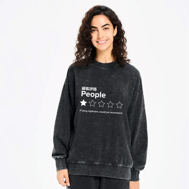 Kyoto-Lion Evaluation People Washed Sweatshirt