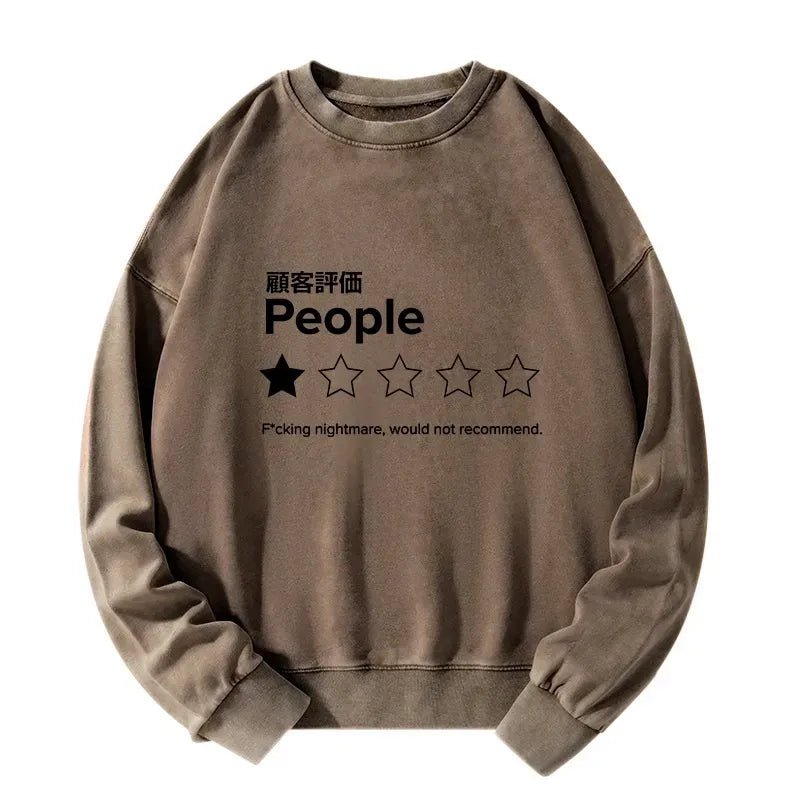 Kyoto-Lion Evaluation People Washed Sweatshirt