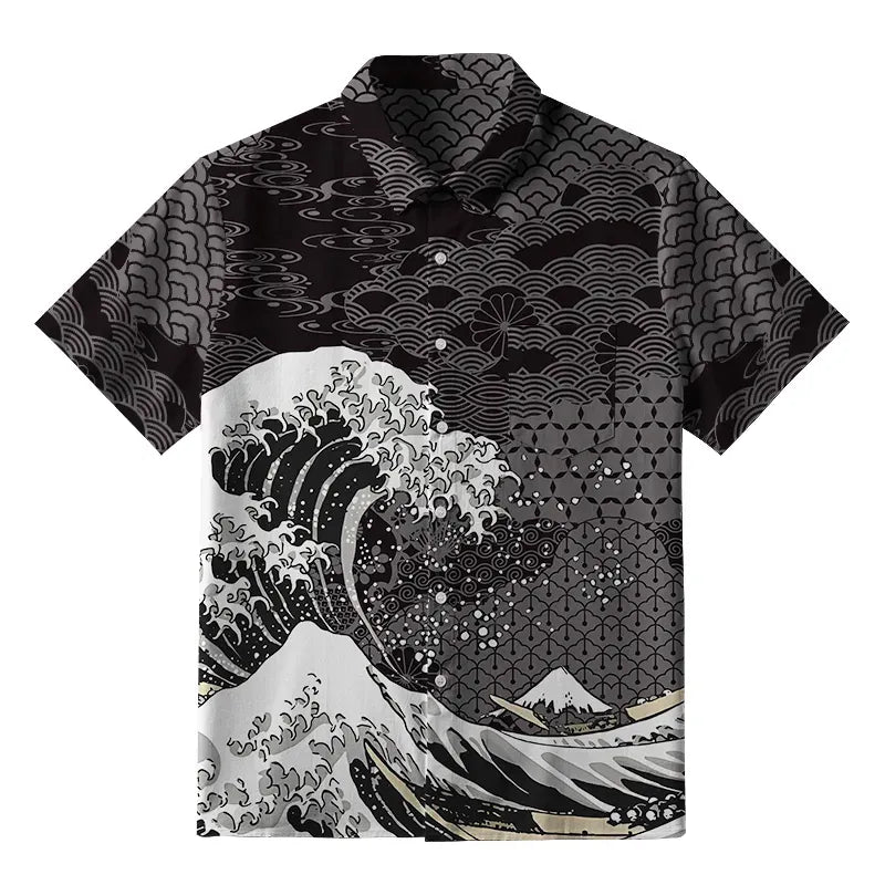 Japanese Ukiyo-e Style Shirt for Vacation
