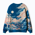 Kyoto-Lion Fish Soaring In The Sky Ugly Cardigan Sweater