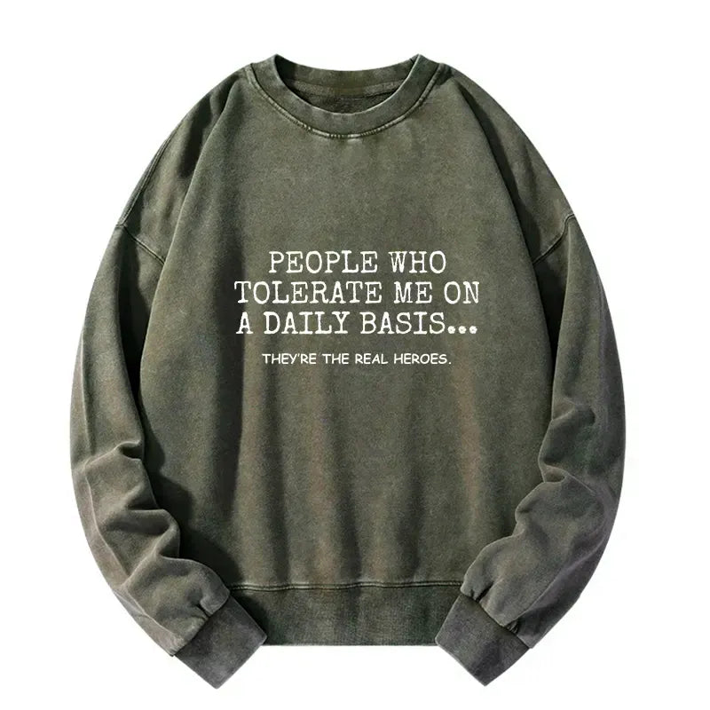 washed unisex sweatshirt with japanese art