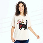 Vintage Japanese Cat Tee Gift Idea