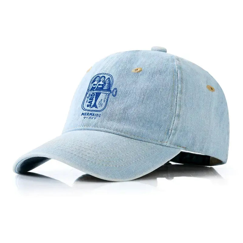 Unisex adjustable denim cap for daily wear