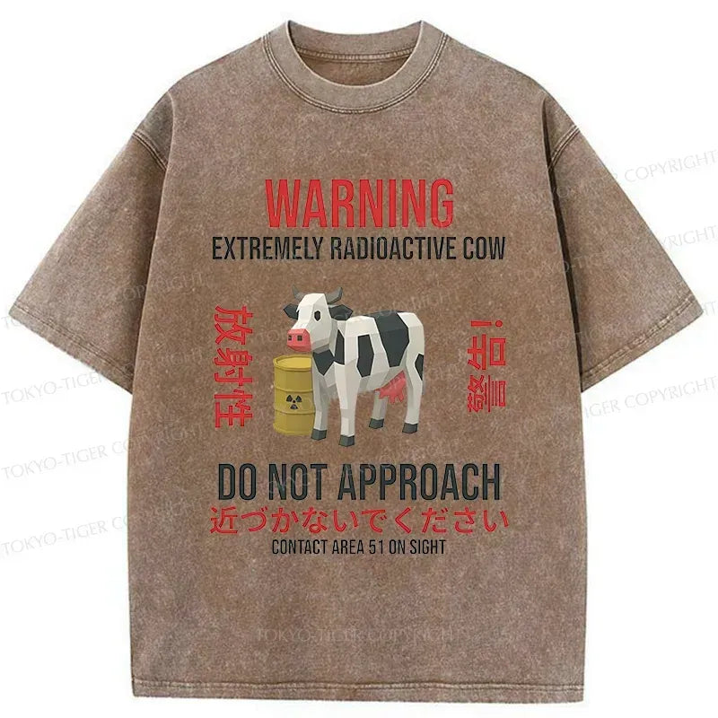 Radioactive Cow Shirt Trendy Streetwear