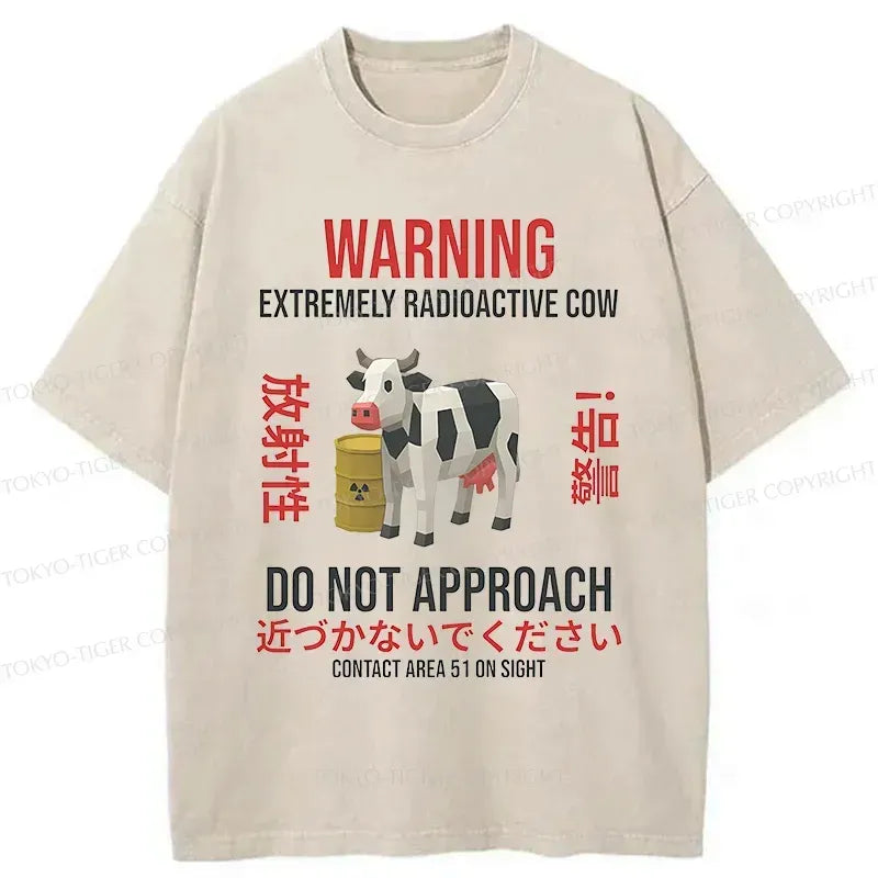 Radioactive Cow Shirt Trendy Streetwear