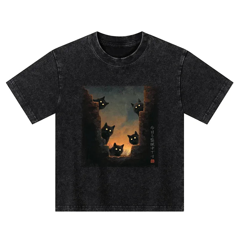 Japanese Cat Kids T-Shirt
