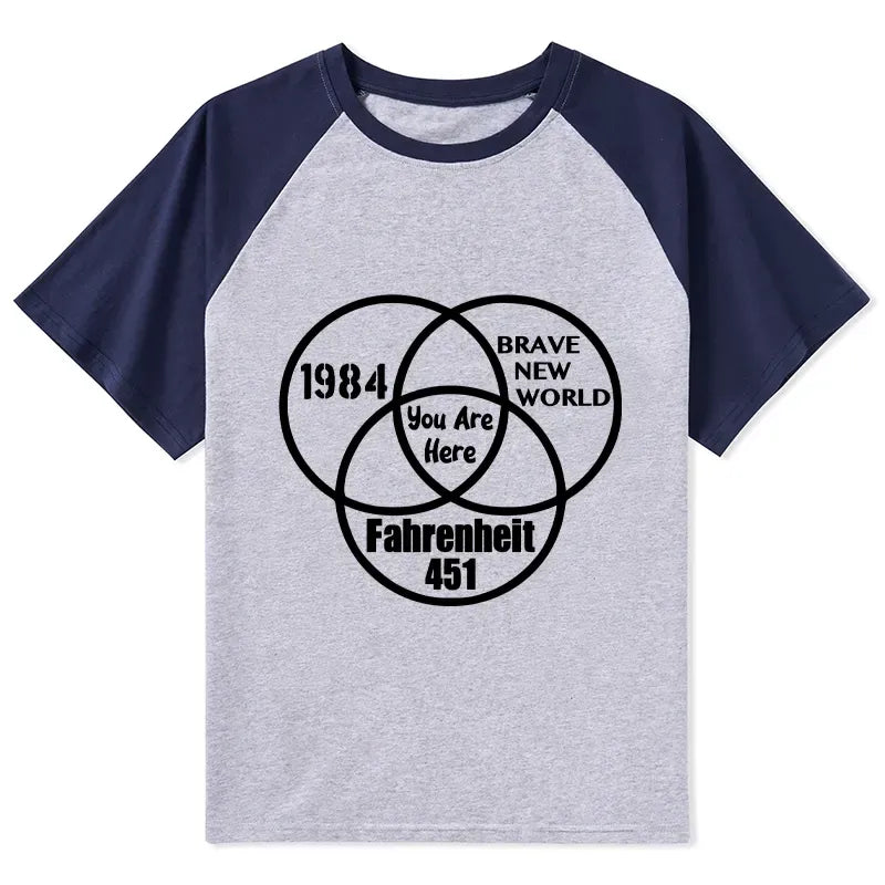 Kyoto-Lion Multidimensional Thinking And Rebellion Raglan T-shirt