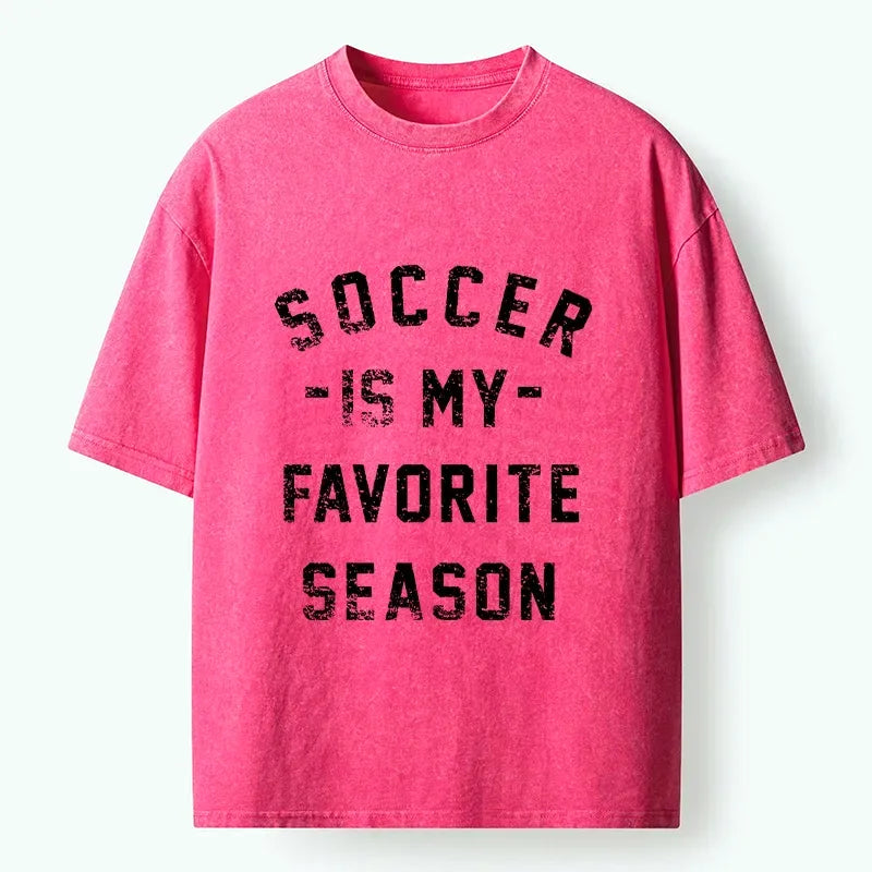 Japanese Washed T-Shirt for Sports Fans