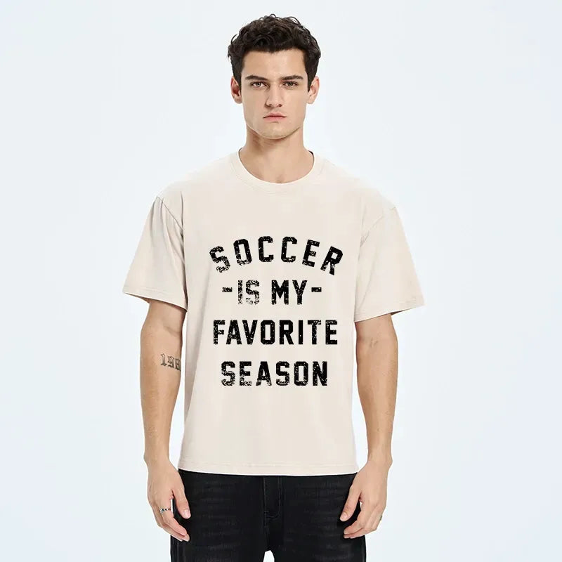 Cool Football Text T-Shirt for Summer