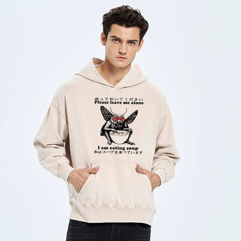 Kyoto-Lion Don't Bother The Mothman Washed Hoodie