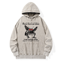 Japanese Mythical Mothman Washed Hoodie
