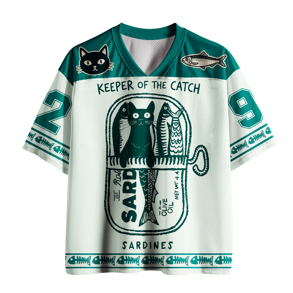 Breathable Cat Mesh Jersey for Daily Wear