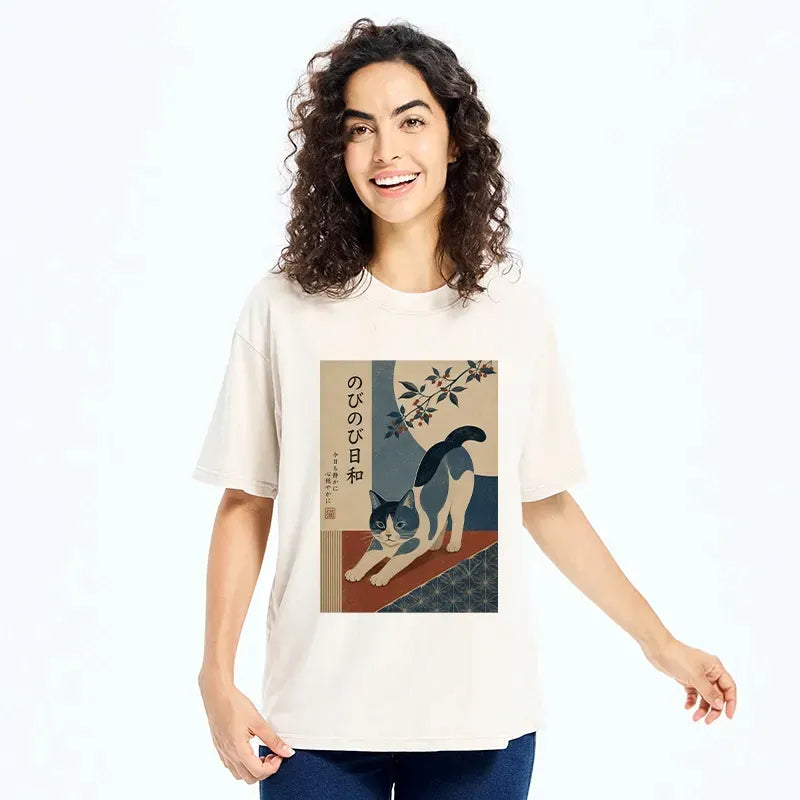 Washed Cat T-Shirt on Sale