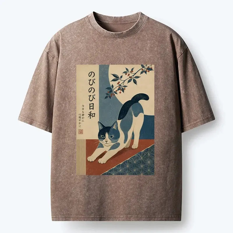 Blue Cat Tee for Vacation