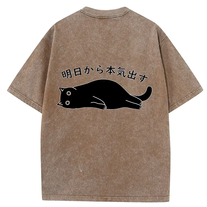 unisex casual Japanese streetwear top