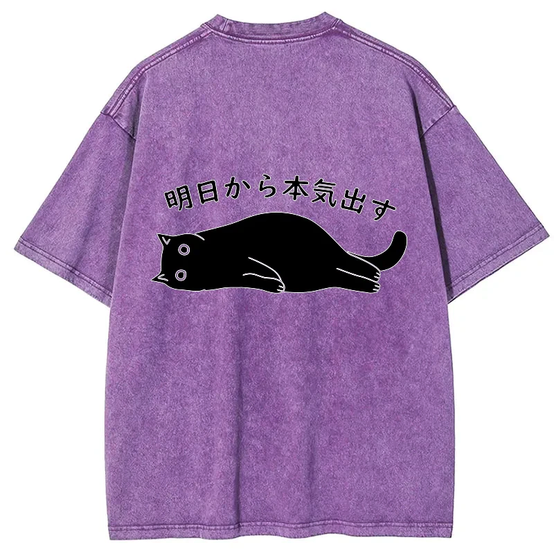 unisex casual Japanese streetwear top