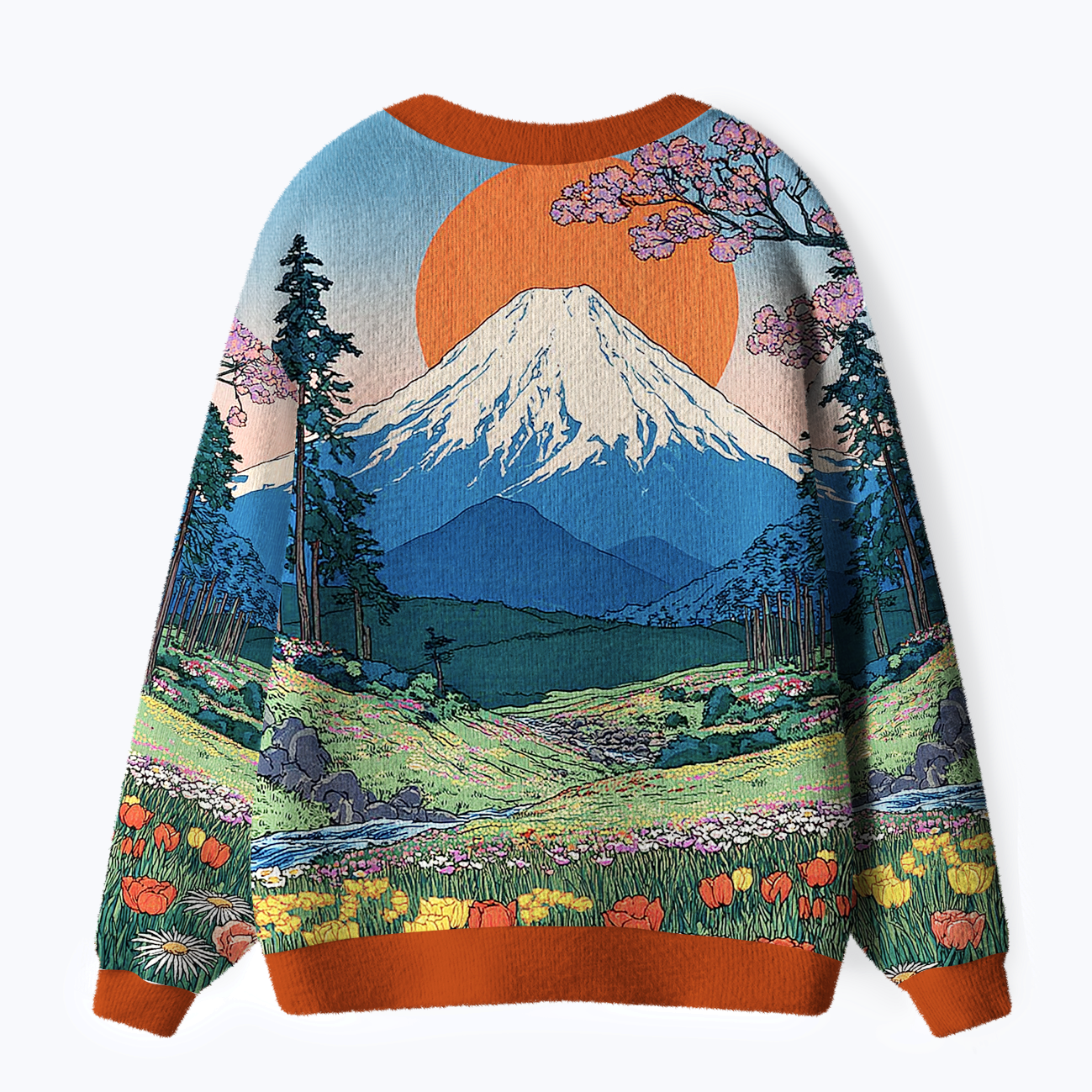 Japanese Culture Ugly Cardigan Sweater