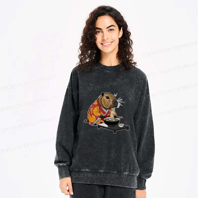 Japanese Capybara Sweatshirt for Daily Wear