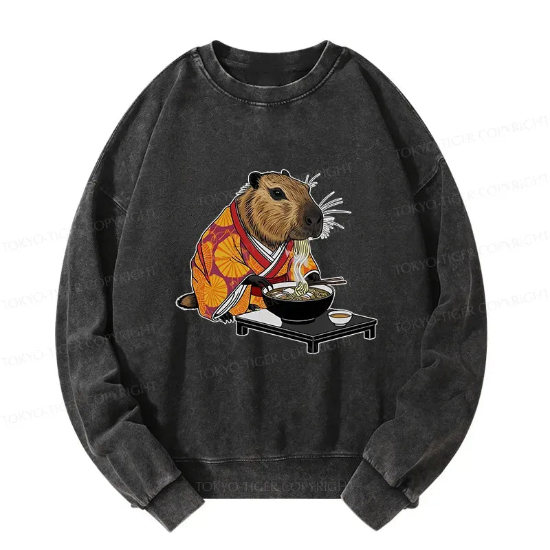 Japanese Capybara Sweatshirt for Daily Wear