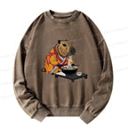 Cute Capybara Ramen Sweatshirt for Streetwear