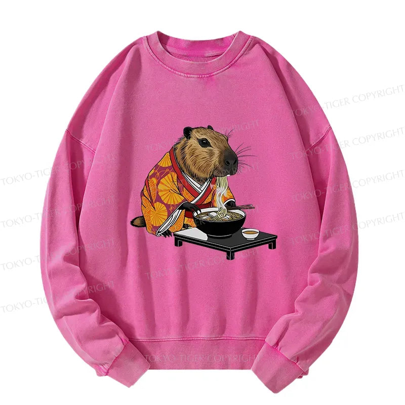 Japanese Capybara Sweatshirt for Daily Wear