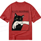 Black Cat Biting Shirt Best Seller