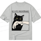 Black Cat Biting Shirt Best Seller